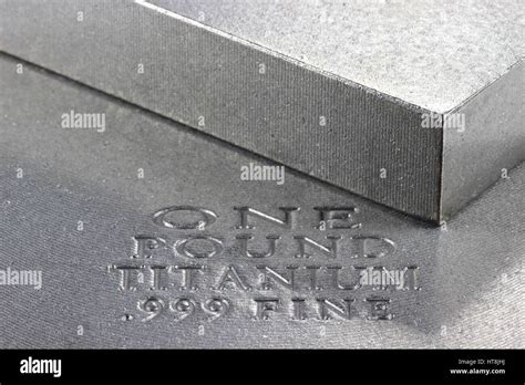 One Pound Titanium Ingot Stock Photo Alamy
