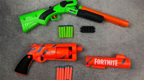 New Nerf Fortnite Revolver Action Force Shotgun Toy Guns Youtube