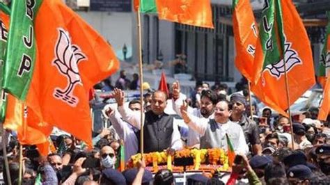 bjp chief nadda leads roadshow in kangra for mission repeat hindustan times