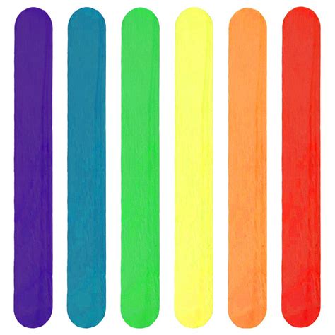 Beadnova Colorful Popsicle Sticks Color Popsicle Sticks Natural Wood