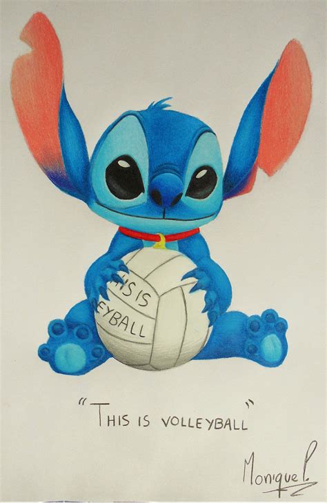 Stitch And A Volley Ball By Monique P L On Deviantart
