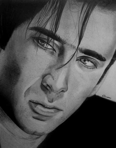 Nicolas Cage Drawing Pencil By Kleyton Canozi Cage Drawing