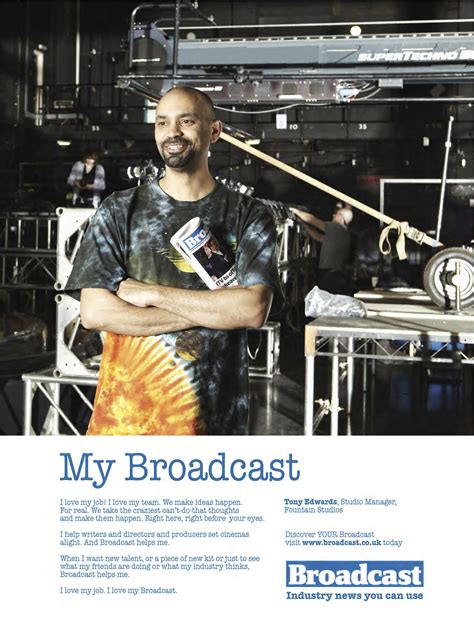 Print Ad Broadcast Magazine Testimonial Print Ads Broadcast Tony