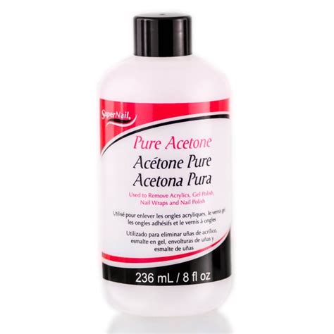 Super Nail Pure Acetone 31470 8 Oz Pack Of 1 With Sleek Comb