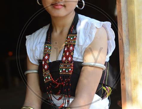 Image Of Nagaland Woman In Traditional Attire Ib Picxy