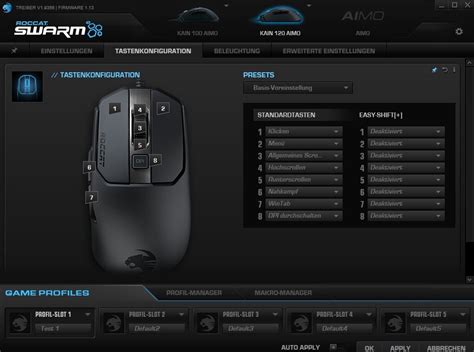 Download the latest roccat kain 120 aimo driver, software manually. Roccat Kain 100 & 120 Aimo im Test: Sensorik, Software und ...