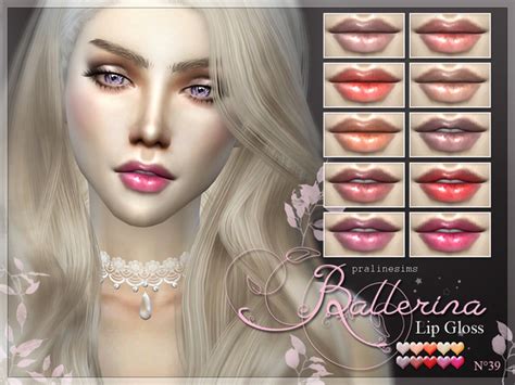 Ballerina Lip Gloss N39 By Pralinesims At Tsr Sims 4 Updates