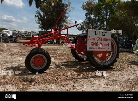 A 1948 Allis Chalmers Lil G Antique Farm Tractor Vintage Being Shown At