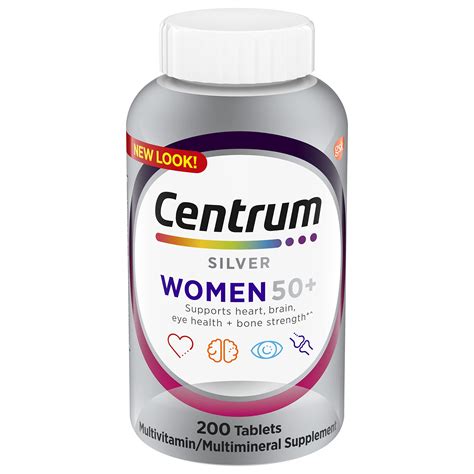 Centrum Silver Women Age 50 Multivitamin 200 Tablets