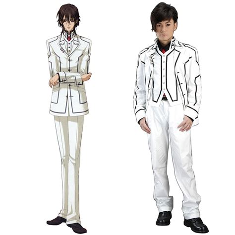Vampire Knight Night Class White Male School Uniform Anime Cosplay