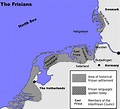 Frisian historical settlement areas,showing arras wherea Frisian ...