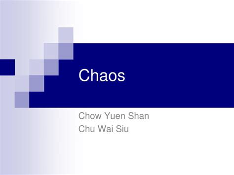 Ppt Chaos Powerpoint Presentation Free Download Id28558