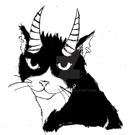 Demon Cat By Darkshells On Deviantart