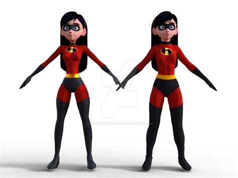 Violet Parr X 2 By Ilovetomakerenders On Deviantart