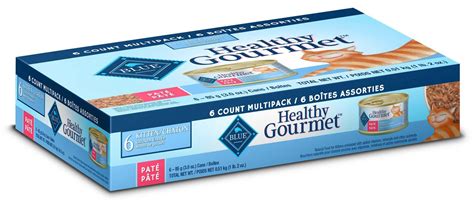 Blue healthy gourmet paté wet cat food variety pack. BLUE Healthy Gourmet Paté Kitten Wet Cat Food Multipack ...