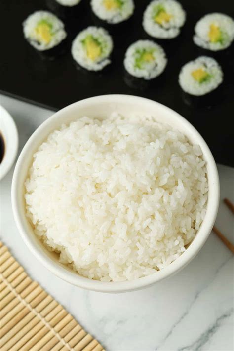 How To Cook Sushi Rice In The Rice Cooker A Peachy Plate