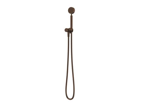 Milli Mood Edit Round Hand Shower With Swivel Bracket Pvd Brushed Bronze 3 Star From Reece