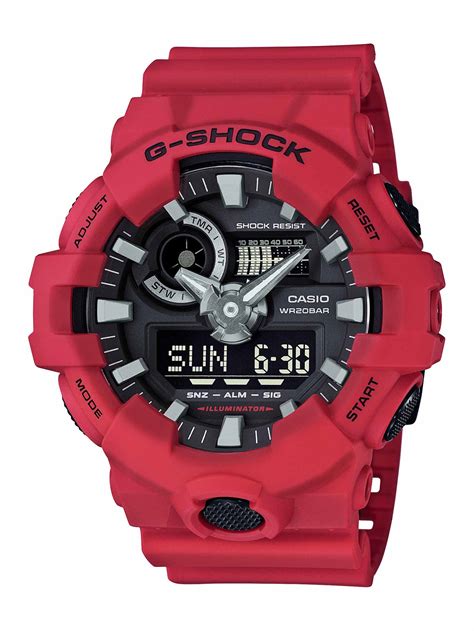 Full black, black & red, white, blue. G-Shock GA-700 | Lodown Magazine