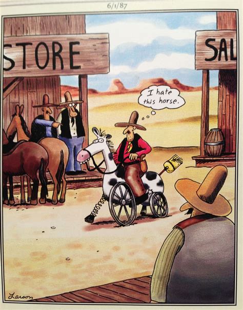 Gery Larson Cowboys Funny Cartoon Pictures Far Side Cartoons Gary