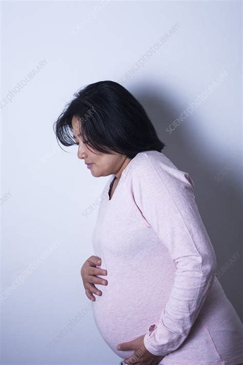 Pregnant Woman In Pain Stock Image F031 0175 Science Photo Library