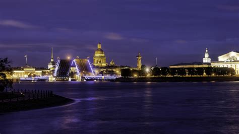 Картинки Санкт Петербург Россия Palace Bridge мост Реки 1920x1080