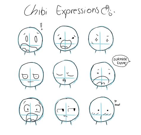 Chibi Expressions By Tawiie On Deviantart Chibi Expressions Chibi Drawings Chibi