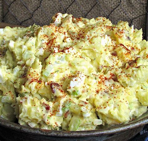 The hardest and most time consuming part is boiling the potatoes and making the hard boiled eggs. Creamy, classic old fashioned (hard boiled egg) Potato ...