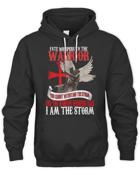 Knights Templar Hoodie Fate Whispers To The Warrior You Cannot