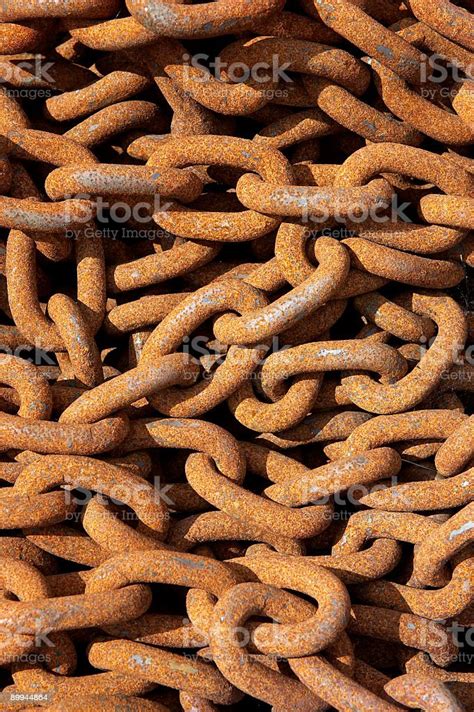 Pile Of Rusting Chains Stock Photo Download Image Now Backgrounds