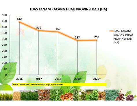Kinerja Produksi Kacang Hijau Provinsi Bali 2016 – 2020 – Dinas