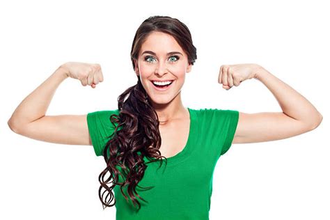 670 Flexing Muscles Women Bicep Cute Stock Photos Pictures And Royalty
