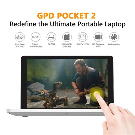 Gpd 7pocket 2 Inch Aluminum Shell Mini Laptop Umpc Windows 10 System