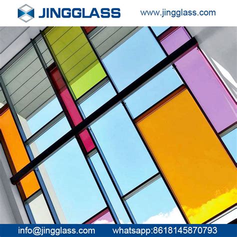 China Toughened Glass Double Glazed Colored Glass Ceramic Frit Painted