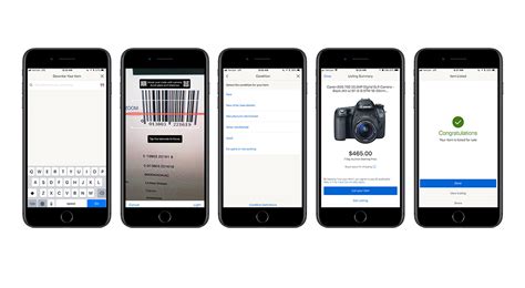 Find any name with just a pictures. eBay app uses barcode scanning to list your items in seconds