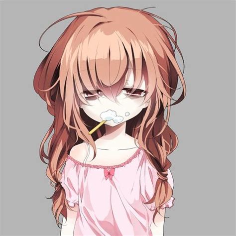 Image Via We Heart It Adorable Anime Girl Head Sleepy
