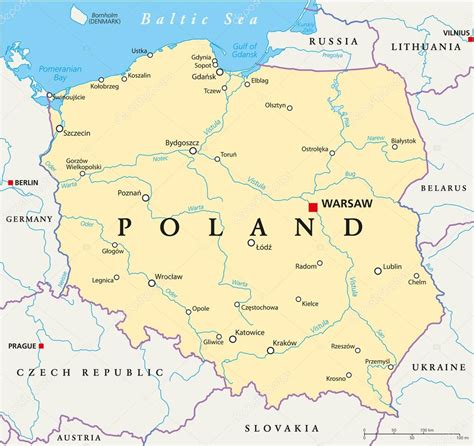 Polonia Mapa Politico Europa Solo Para Adultos En Pais Vasco