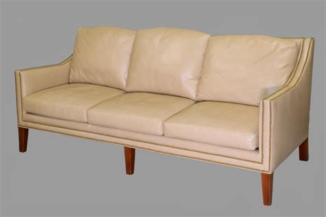 Regardless of your home design, the sofa is very likely your anchor piece. Lot - CUSTOM MADE LEATHER SOFA