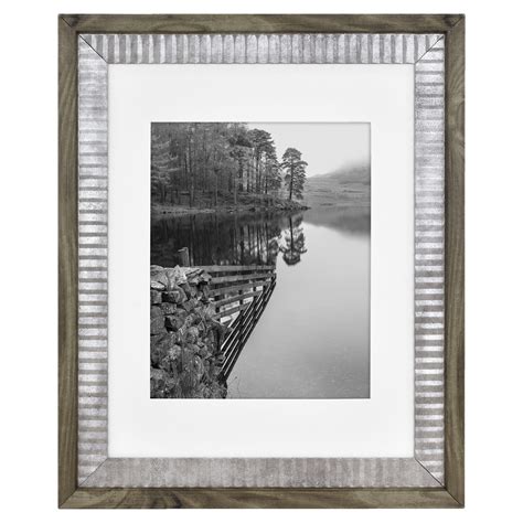 Mainstays 11x14 Matted To 8x10 Rustic Farmhouse Picture Frame