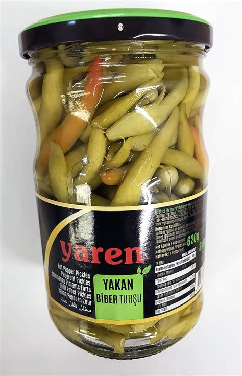 Turkish Yaren Hot Pepper Pickled Aci Biber Tursu Tursusu Gr Amazon
