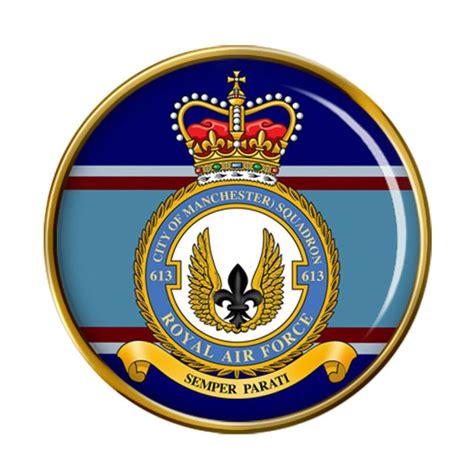 Coat Of Arms Crest Of No 613 City Of Manchester Squadron Royal