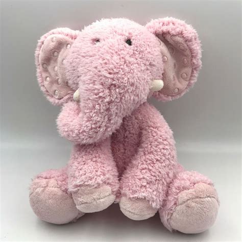 Hallmark Rosebud Pink Elephant 10 Inches Plush Stuffed Animal Toy Lovey
