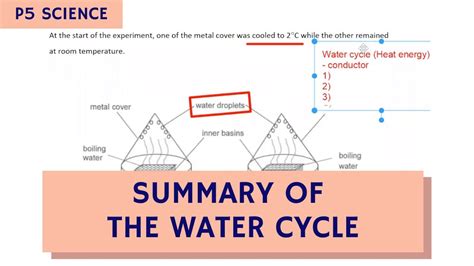 Psle Science Water Cycle Summary Tta P5 Science Ep 6 Youtube