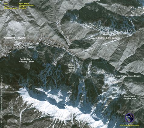Pleiades 1a Satellite Image Sochi Ski Resort Satellite Imaging Corp