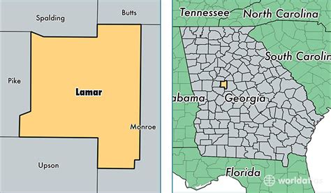 Lamar County Georgia Map Of Lamar County Ga Where Is Lamar County