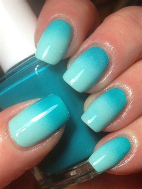 50 Eye Catching Summer Nail Art Designs Turquoise Nails Ombre Nail