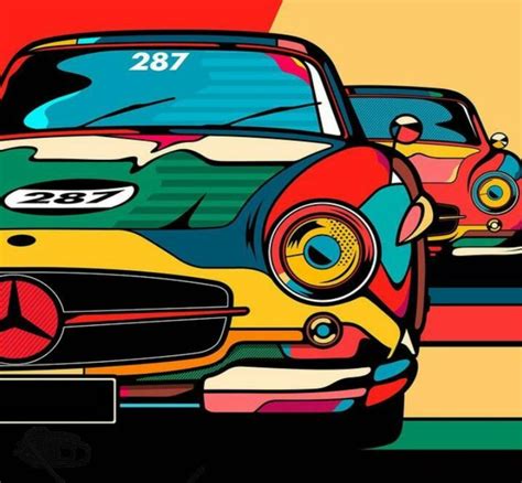 Illust9 Clickasnap Car Illustration Art Cars Motorsport Art