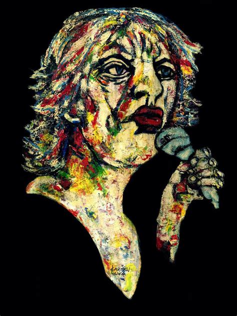 21 Mick Jagger Painting By Carmen Luna Saatchi Art