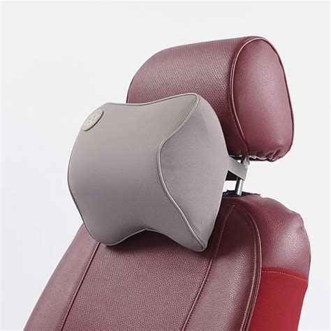 car seat headrest pad memory foam breathable fabric head neck rest cushion headrest pillow
