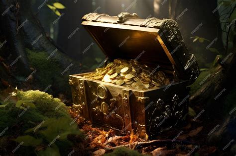 Premium AI Image | Unlocking Hidden Treasures Box full of treasure in