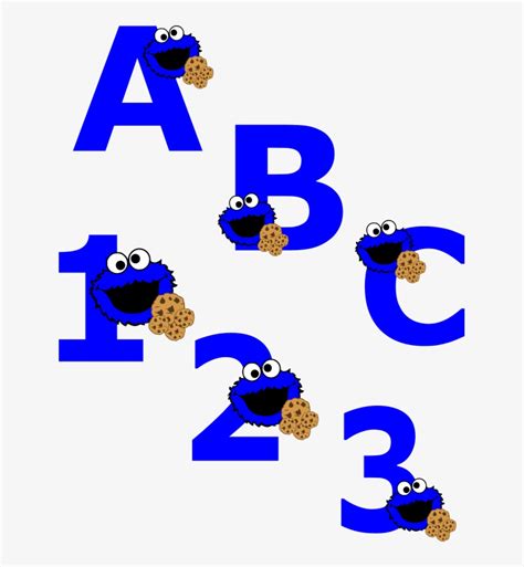 Dictionary words in which the letter l has been replaced with the number 1, . Cookie Monster Alphabet Svg - Cookie Monster Number 1 Png ...